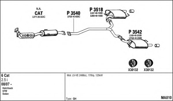 FENNO MA810 Exhaust System